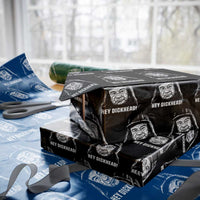 Hey Dckhead Grumpy Old Man Humor Wrapping Paper Roll Jerk Sarcastic Comedy