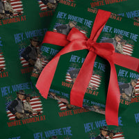 Hey Where The White Women At 4th of July Meme 70s Movie Wrapping Paper Roll