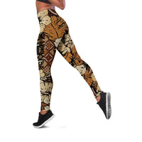 Hibiscus Mix African Pattern Leggings - Wonder Print Shop