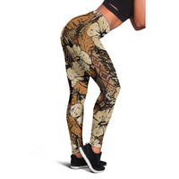 Hibiscus Mix African Pattern Leggings - Wonder Print Shop