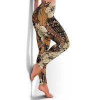 Hibiscus Mix African Pattern Leggings - Wonder Print Shop
