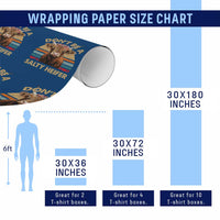 Highland Cow Wrapping Paper Roll Dont Be A Salty Heifer - Wonder Print Shop