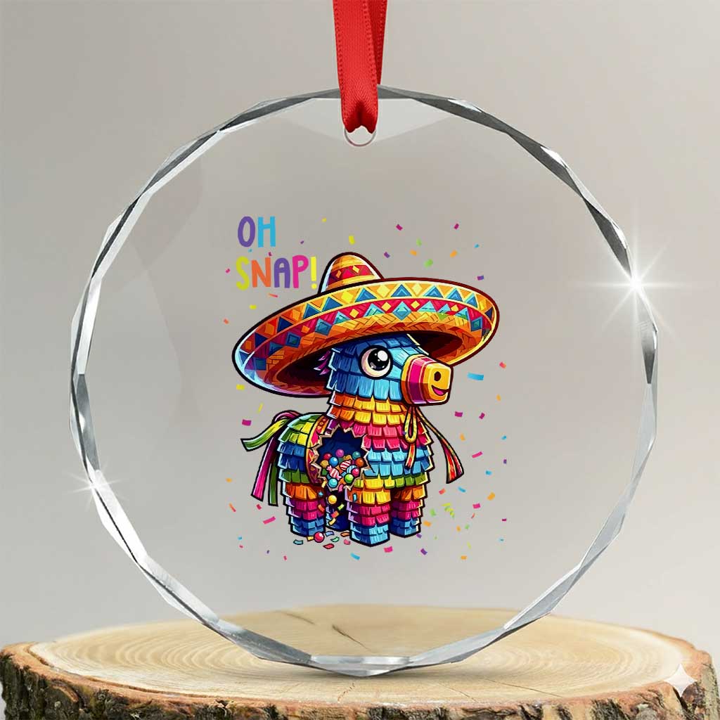 Hilarious Pinata Candy Rainbow Fiesta Party Crystal Glass Ornament Oh Snap