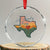 Hill Country Strong Crystal Glass Ornament Texas Pride for Resilient Texans Retro - Wonder Print Shop