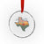 Hill Country Strong Crystal Glass Ornament Texas Pride for Resilient Texans Retro - Wonder Print Shop