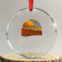 Hill Country Strong Crystal Glass Ornament Texas Support Retro Enchanted Rock TS02