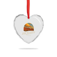 Hill Country Strong Heart Crystal Glass Ornament Texas Support Retro Enchanted Rock - Wonder Print Shop
