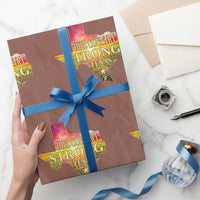 Hill Country Strong Texas Wrapping Paper Roll Sunset Bluebonnet Resilience - Wonder Print Shop
