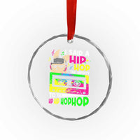 Hip Hop Easter Bunny Crystal Glass Ornament Funny Hippity Cool Rabbit Lovers Toddler - Wonder Print Shop