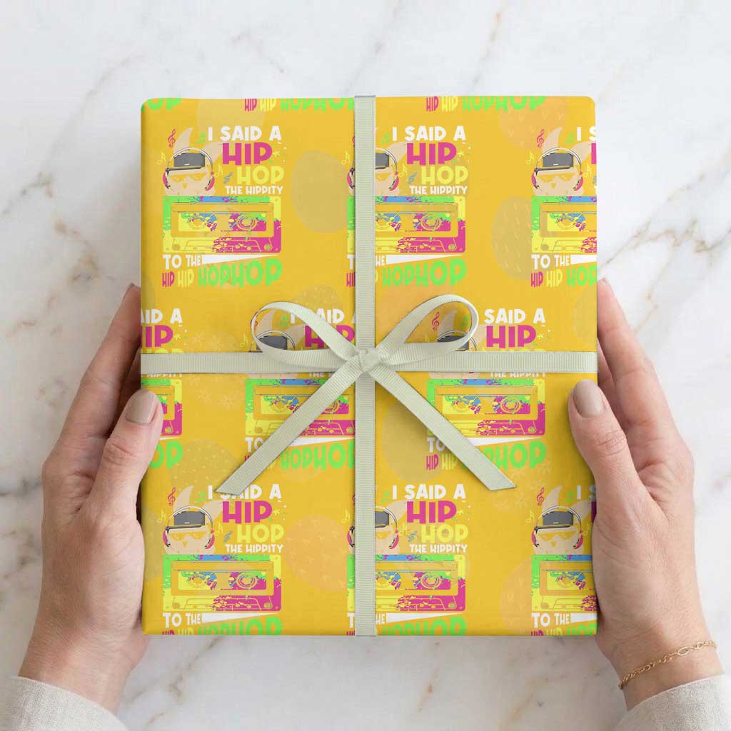 Hip Hop Easter Bunny Wrapping Paper Roll Funny Hippity Cool Rabbit Lovers Toddler