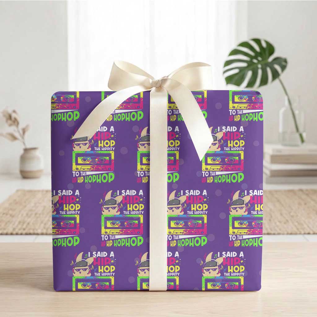 Hip Hop Easter Bunny Wrapping Paper Roll Funny Hippity Cool Rabbit Lovers Toddler