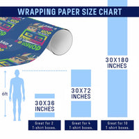 Hip Hop Easter Bunny Wrapping Paper Roll Funny Hippity Cool Rabbit Lovers Toddler