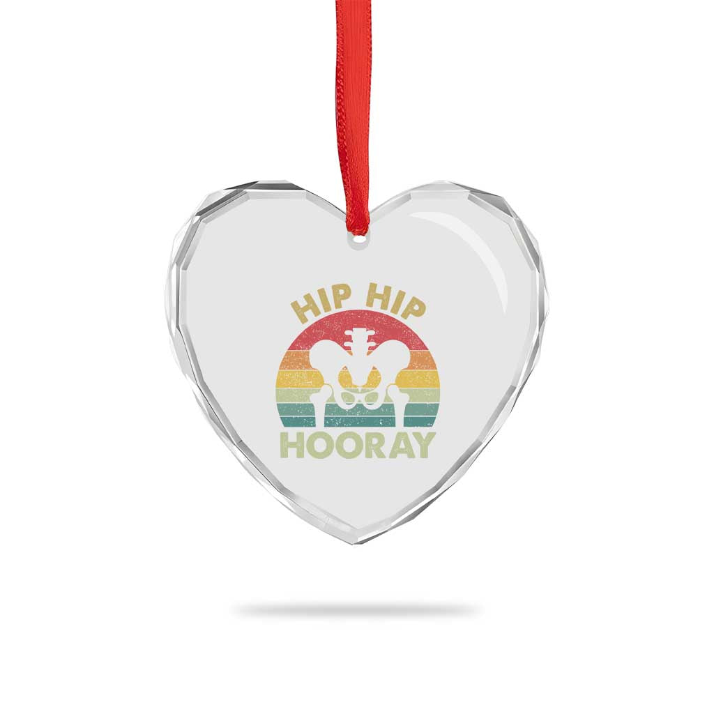 Hip Replacement Recovery Heart Crystal Glass Ornament Get Well Soon Gifts After Surgery