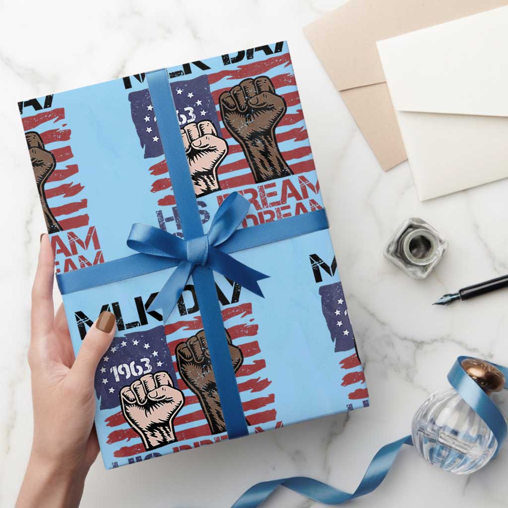 His Dream is My Dream Wrapping Paper Roll Martin Luther King Jr MLK Day - Wonder Print Shop