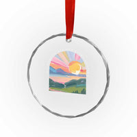 His Mercies Are New Every Morning Crystal Glass Ornament Religious Christian Bible Verse - Wonder Print Shop