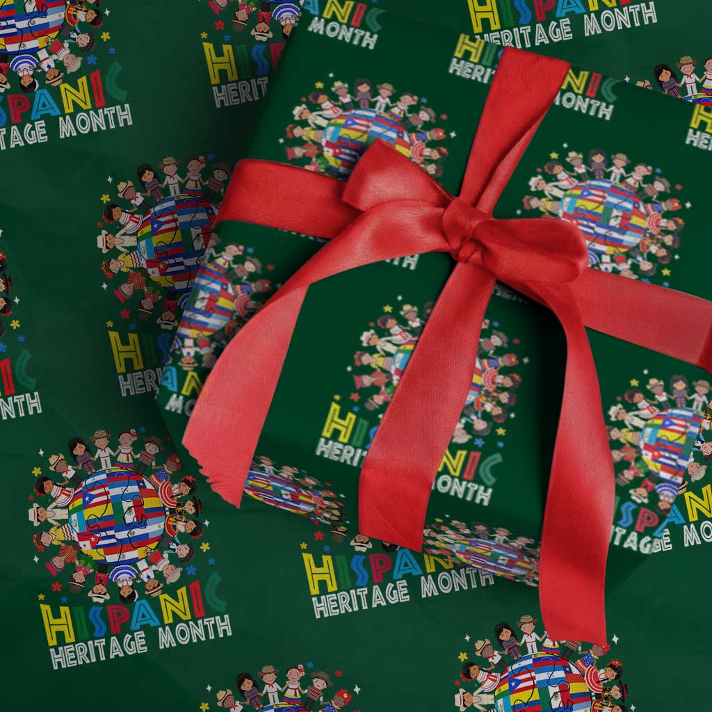 Hispanic Heritage Month Wrapping Paper Roll Herencia Hispana Celebration Hispanic Americans
