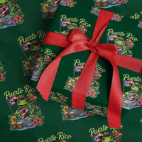 Hispanic Heritage Month Wrapping Paper Roll Taino Boricua Coqui Frog Puerto Rico