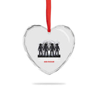 Historic 2026 Lunar Mission Crew Celebration Heart Crystal Glass Ornament Proud To Be Beyond Low Earth Orbit