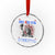 History Began July 4th 1776 Crystal Glass Ornament Bold Patriotic Statement Statue of Liberty - Wonder Print Shop