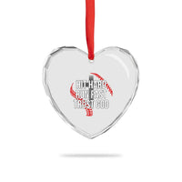 Hit Hard Run Fast Trust God Christian Baseball Heart Crystal Glass Ornament