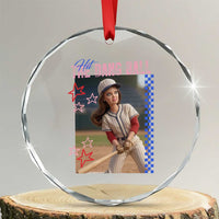 Hit The Dang Ball Funny Doll Baseball Graphic Crystal Glass Ornament Sassy Sports Fan Gift