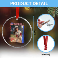 Hit The Dang Ball Funny Doll Baseball Graphic Crystal Glass Ornament Sassy Sports Fan Gift