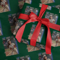 Hit The Dang Ball Funny Doll Baseball Graphic Wrapping Paper Roll Sassy Sports Fan Gift