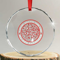HIV AIDS Awareness Empowerment Gift Crystal Glass Ornament Support Educate Care Cure TS12