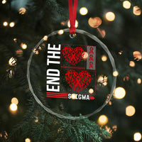 HIV Awareness End The Stigma Crystal Glass Ornament World AIDS Day Gift - Wonder Print Shop