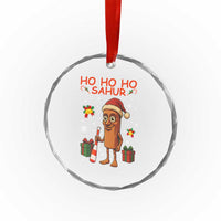Ho Ho Ho Sahur Italian Brainrot Meme Crystal Glass Ornament Funny Gen Z Alpha Christmas Gift - Wonder Print Shop
