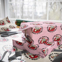 Ho Ho Holy Shit What A Year Wrapping Paper Roll Funny Christmas Santa - Wonder Print Shop