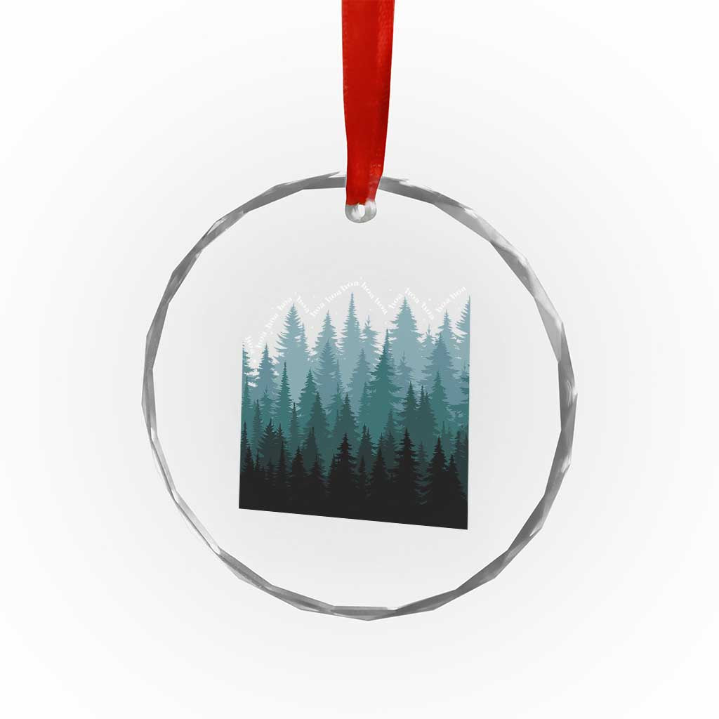 Hoa Hoa Hoa Crystal Glass Ornament Twilight Lover Pine Forest Cozy - Wonder Print Shop