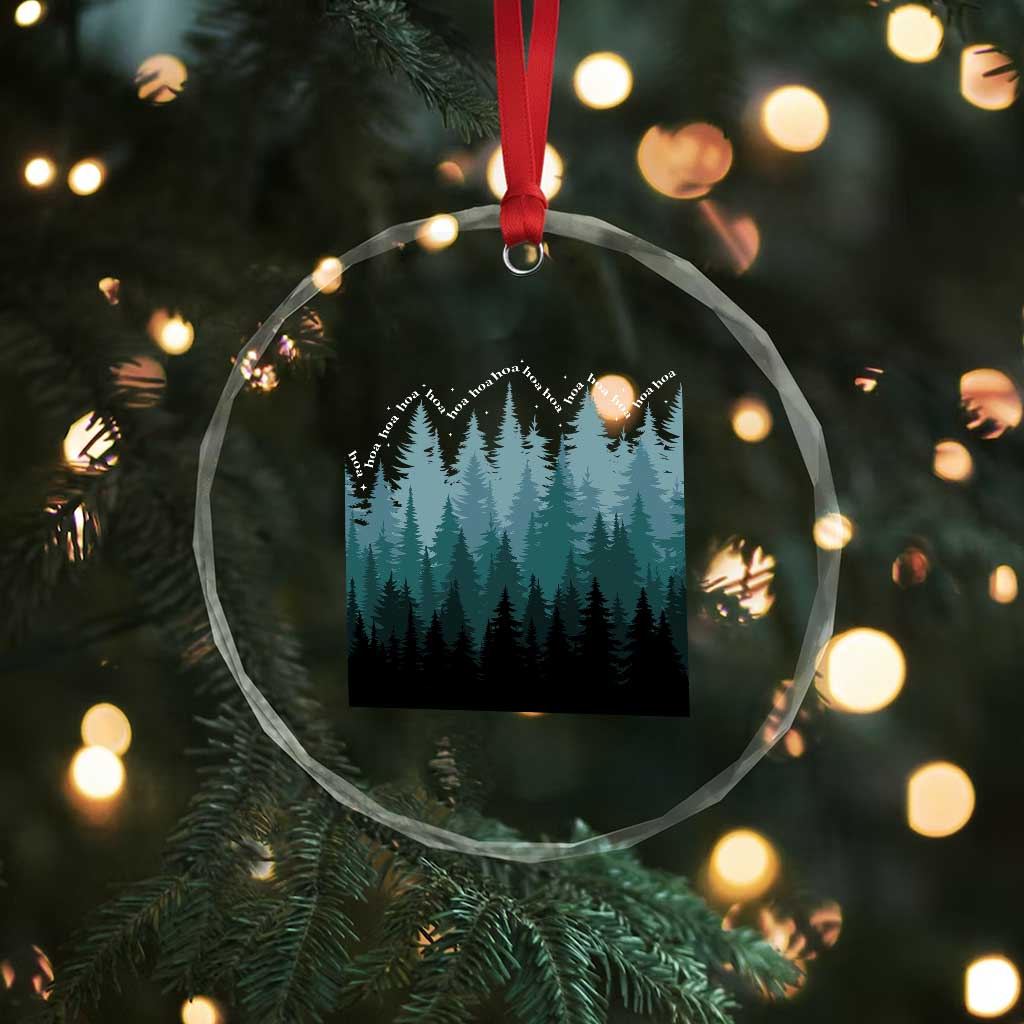 Hoa Hoa Hoa Crystal Glass Ornament Twilight Lover Pine Forest Cozy - Wonder Print Shop
