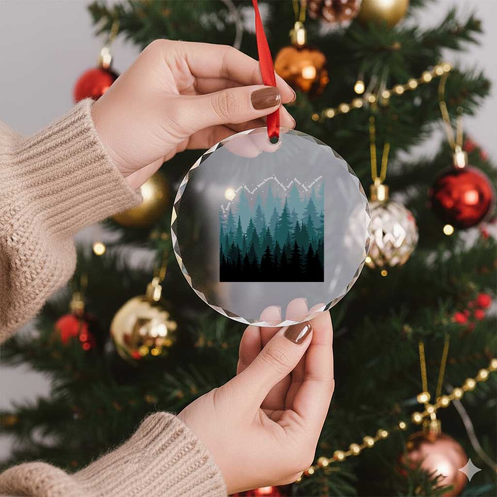 Hoa Hoa Hoa Crystal Glass Ornament Twilight Lover Pine Forest Cozy - Wonder Print Shop