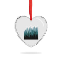 Hoa Hoa Hoa Heart Crystal Glass Ornament Twilight Lover Pine Forest Cozy - Wonder Print Shop
