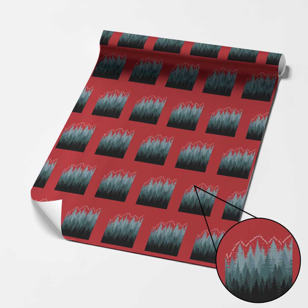 Hoa Hoa Hoa Wrapping Paper Roll Twilight Lover Pine Forest Cozy - Wonder Print Shop