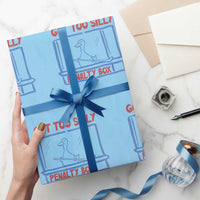 Hockey Got Too Silly Penalty Box Wrapping Paper Roll Silly Goose Meme