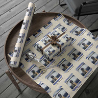 Hockey Mom Raccoon Iced Coffee Wrapping Paper Roll I Live Here Now