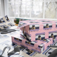 Hockey Mom Raccoon Iced Coffee Wrapping Paper Roll I Live Here Now