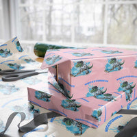 Hockeysaurus Wrapping Paper Roll Funny Dinosaur Playing Ice Hockey Gift - Wonder Print Shop