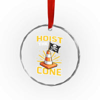 Hoist The Cone Jolly Roger Victory Crystal Glass Ornament Pirate Skull Baseball Sports Fan IYKYK Meme