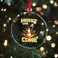 Hoist The Cone Jolly Roger Victory Crystal Glass Ornament Pirate Skull Baseball Sports Fan IYKYK Meme