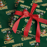 Hoist The Cone Jolly Roger Victory Wrapping Paper Roll Pirate Skull Baseball Sports Fan IYKYK Meme