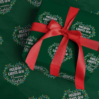 Holiday Lights And Human Rights Christmas Activism Wrapping Paper Roll - Wonder Print Shop