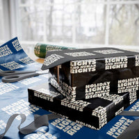 Holiday Lights Human Rights Christmas Wrapping Paper Roll - Wonder Print Shop
