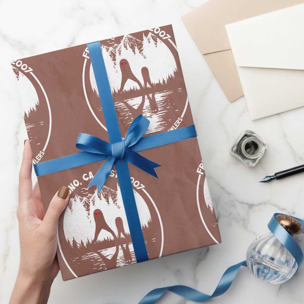 Home Of The Fresno Nightcrawlers Wrapping Paper Roll California Cryptid Hunter - Wonder Print Shop