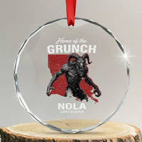 Home Of The Grunch Nola Louisiana Crystal Glass Ornament New Orleans Urban Legend