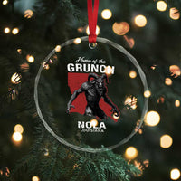Home Of The Grunch Nola Louisiana Crystal Glass Ornament New Orleans Urban Legend