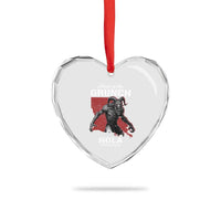 Home Of The Grunch Nola Louisiana Heart Crystal Glass Ornament New Orleans Urban Legend