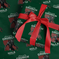 Home Of The Grunch Nola Louisiana Wrapping Paper Roll New Orleans Urban Legend